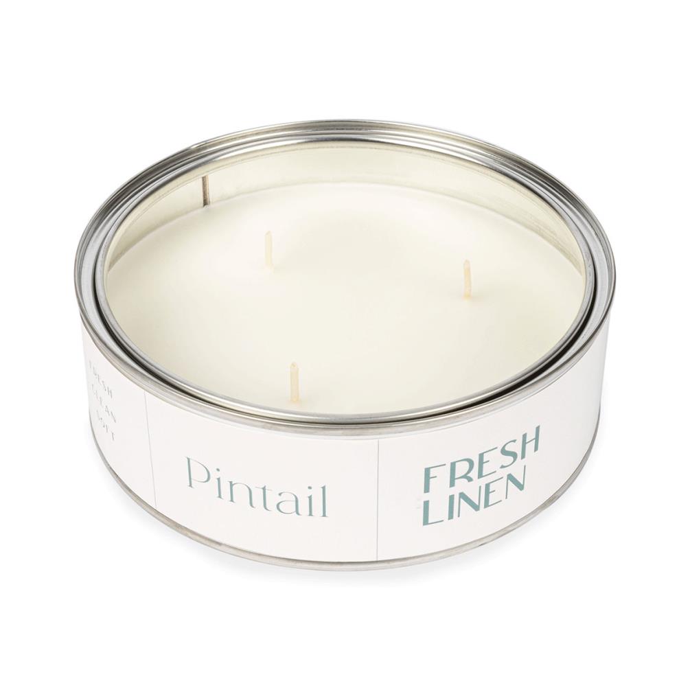 Pintail Candles Fresh Linen Triple Wick Tin Candle Extra Image 2